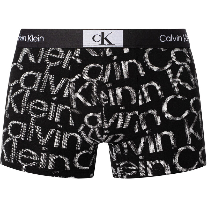 Pánské boxerky NB3403A GND černobílé - Calvin Klein