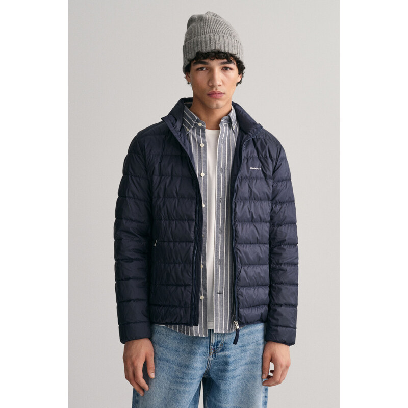 BUNDA GANT LIGHT DOWN JACKET modrá XS