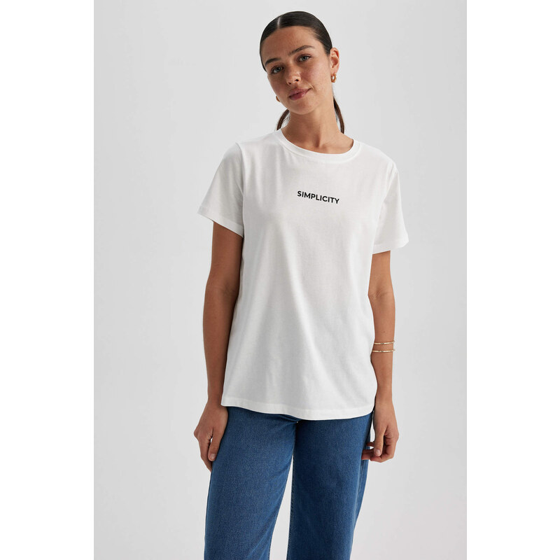 DEFACTO Regular Fit Crew Neck Short Sleeve T-Shirt