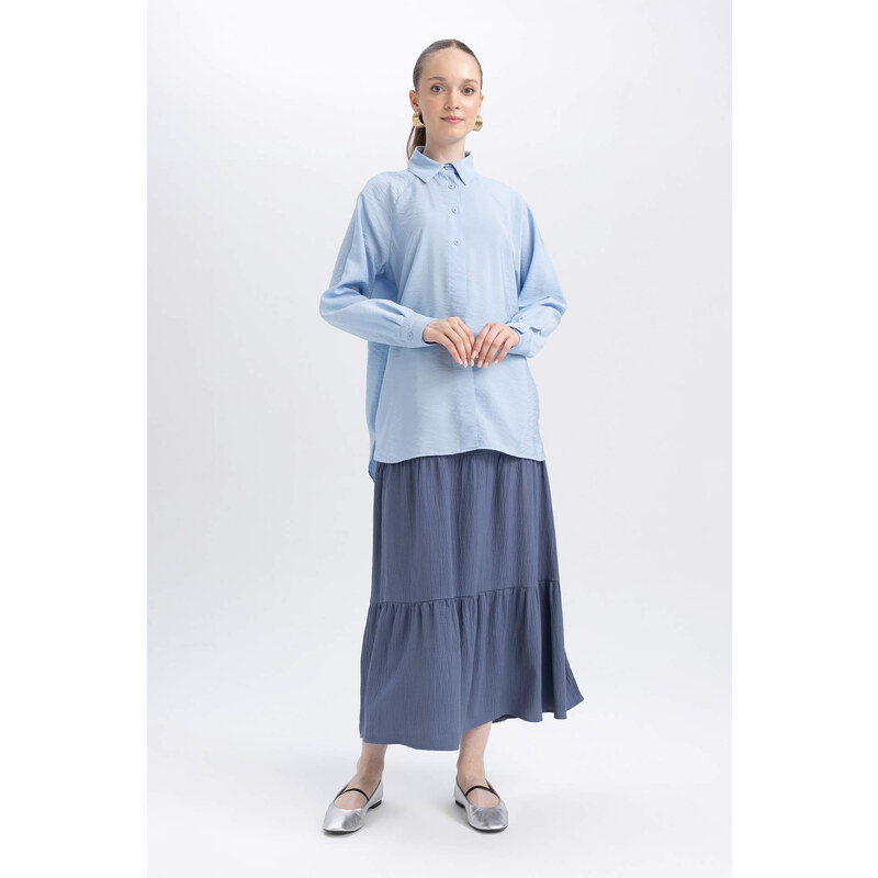 DEFACTO Wowen Fabrics Maxi Skirt