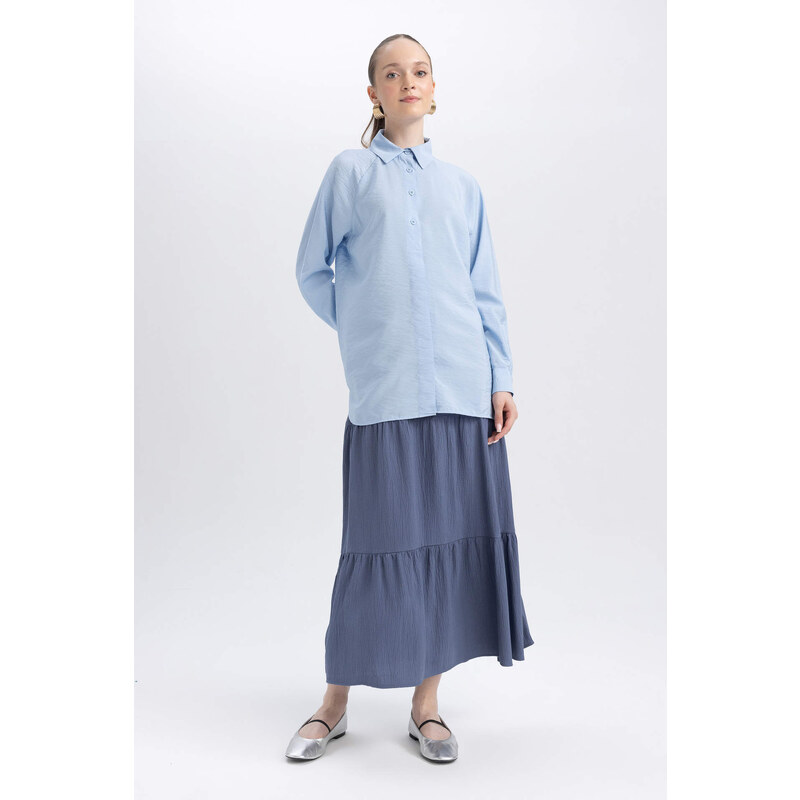 DEFACTO Wowen Fabrics Maxi Skirt