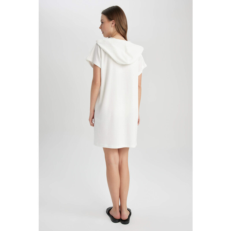 Defacto Fit Standard Fit Hooded Sleeveless Dress