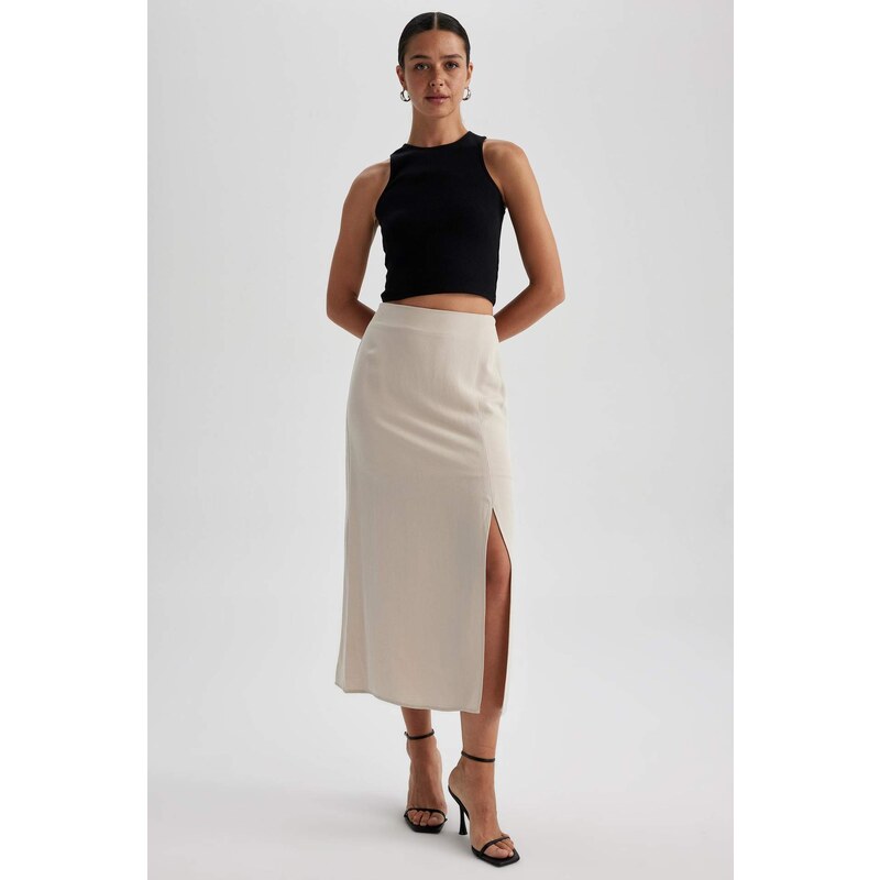 DEFACTO Lined Normal Waist Midi Skirt