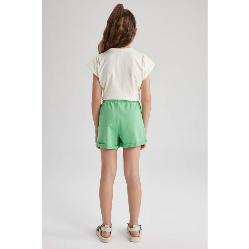 DEFACTO Girls' Sweatshirt Fabric Shorts