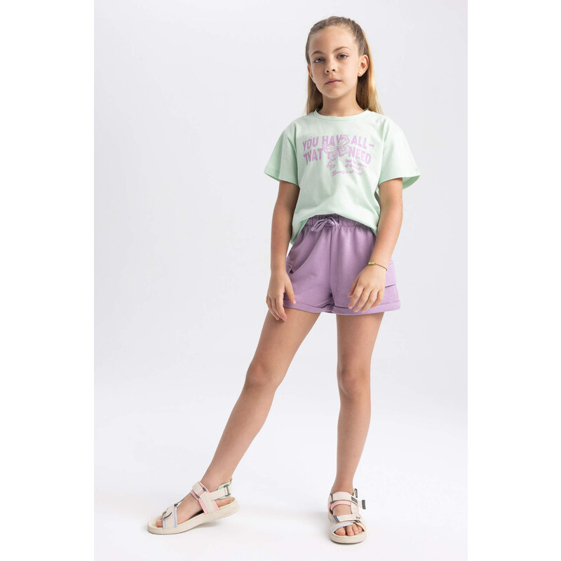 DEFACTO Girl' Sweatshirt Fabric Shorts