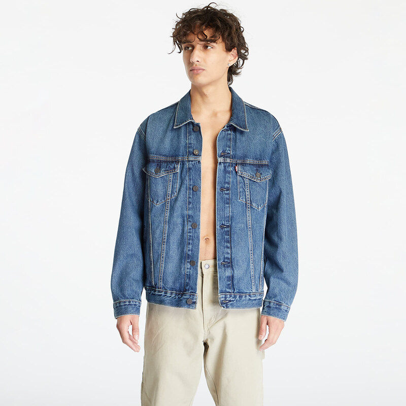 Pánská džínová bunda Levi's  Relaxed Fit Trucker Jacket Med Indigo/ Worn In