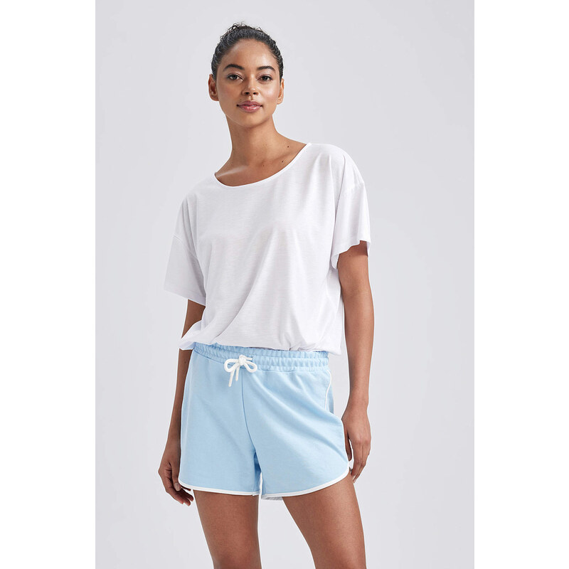 DEFACTO Standard Fit Thin Sweatshirt Fabric Short