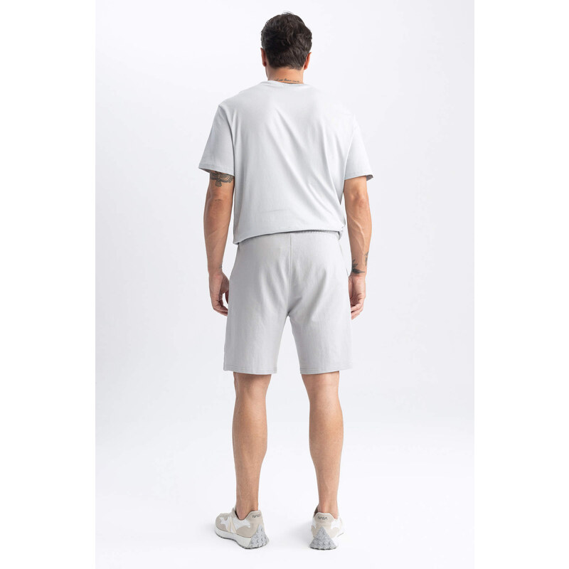 DEFACTO Slim Fit Sweatshirt Fabric Shorts