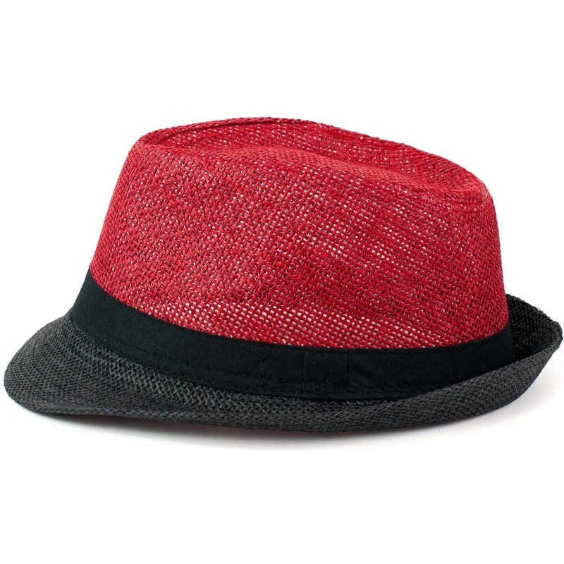 Art of Polo Trilby klobouk červeno-šedý