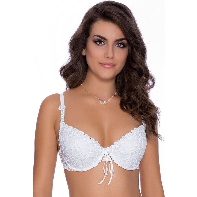 Róza Podprsenka Damaris push - up bílá