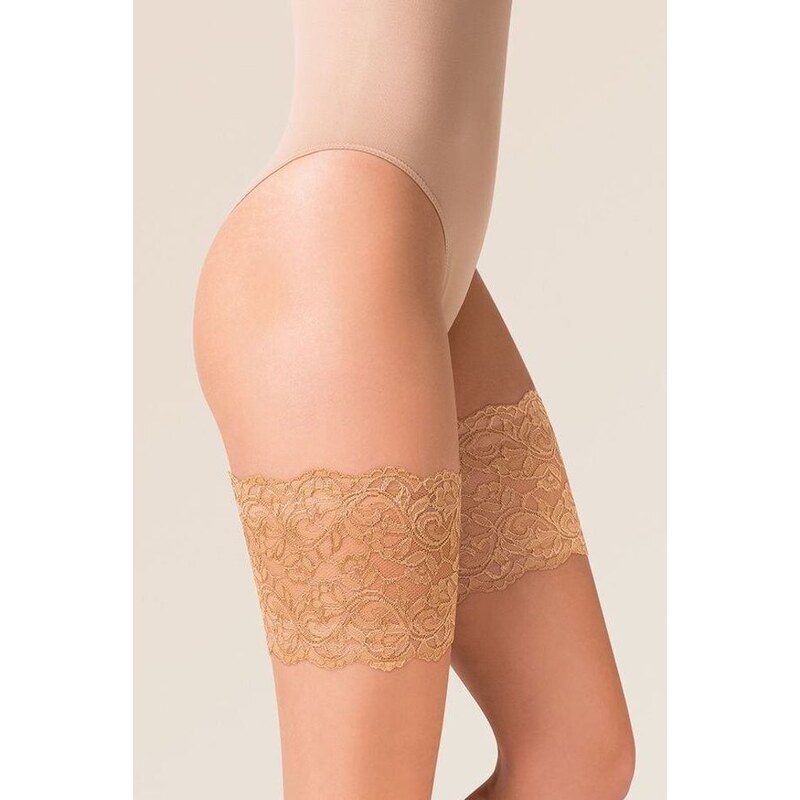 Gabriella Samodržící krajkové bandeletky Thigh Band béžové 104678615