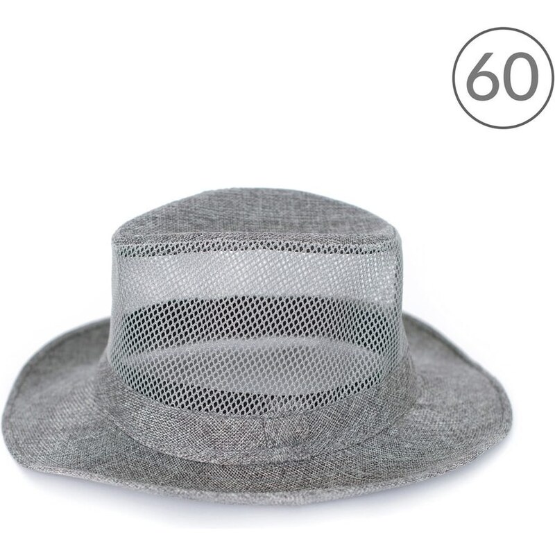 Art of Polo Stylový fedora klobouk šedý 60 cm