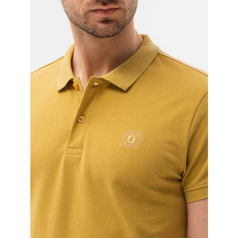 Ombre Polo trička S1374 Žlutá