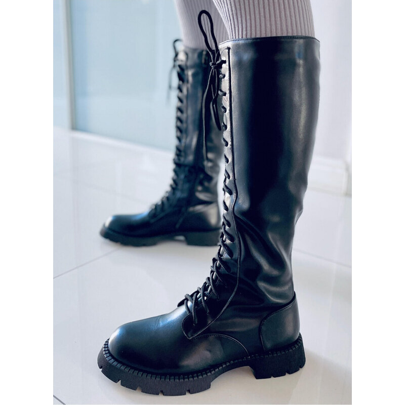 Dámské kozačky v jezdeckém 7752A - Ideal Shoes 78558625