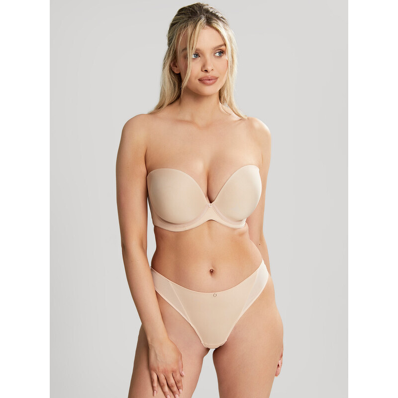 Vyztužená podprsenka Cleo Faith Moulded Strapless latte 10660