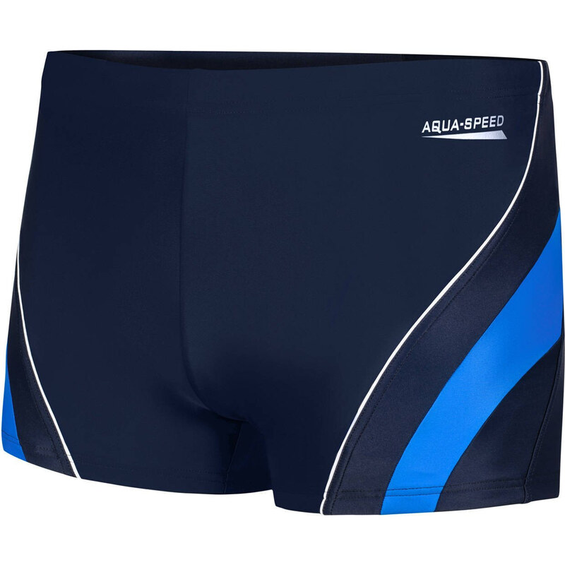 AQUA SPEED Plavecké šortky Dennis Navy Blue/Blue Pattern 42