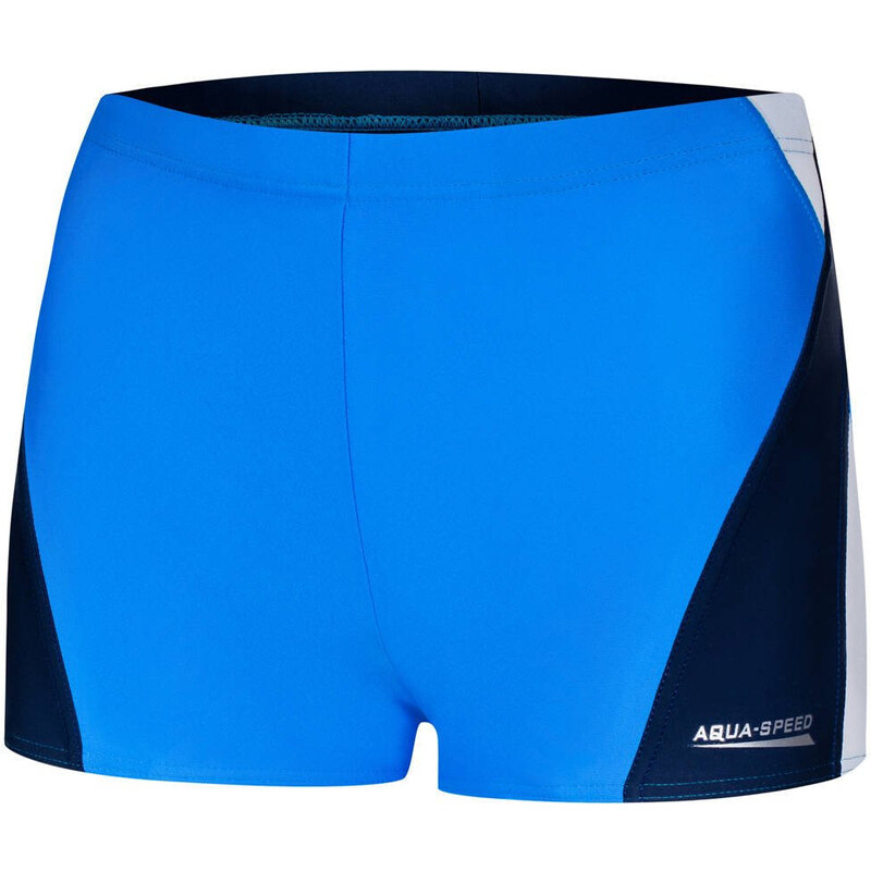 AQUA SPEED Plavecké šortky Alex Blue/Navy Blue/White Pattern 254