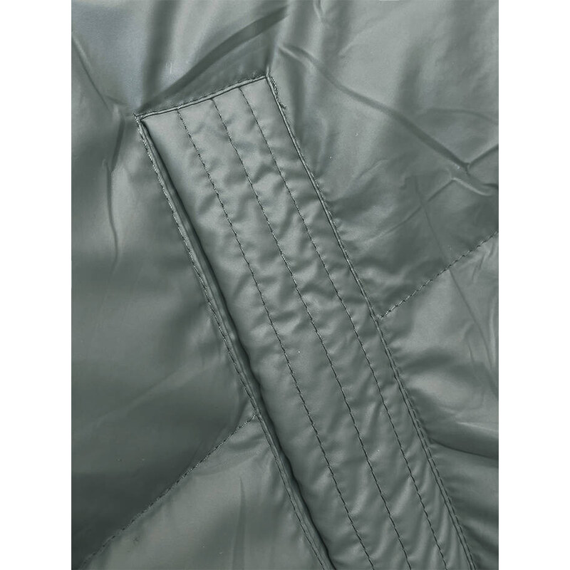 Dámská vesta v khaki barvě s kapucí model 18838494 - SWEST