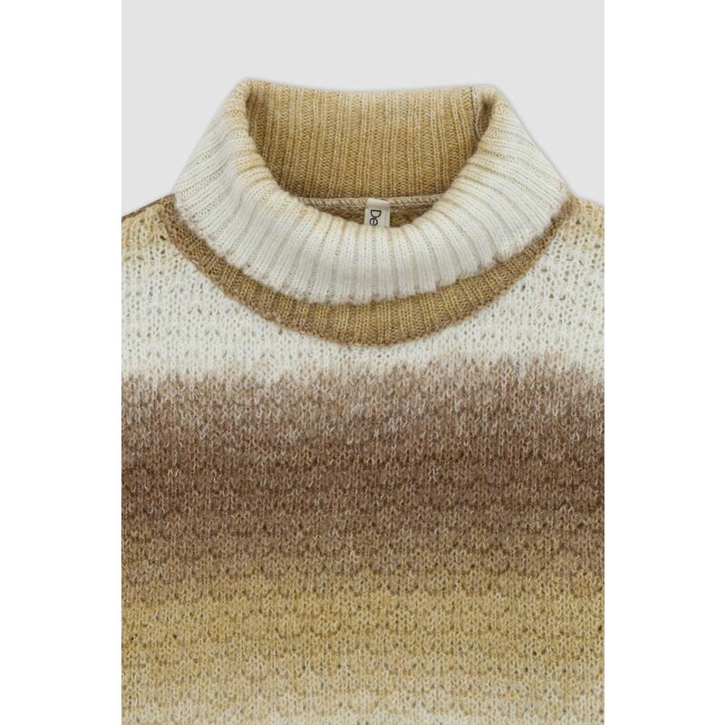 DEFACTO Girl Relax Fit Turtleneck Pullover