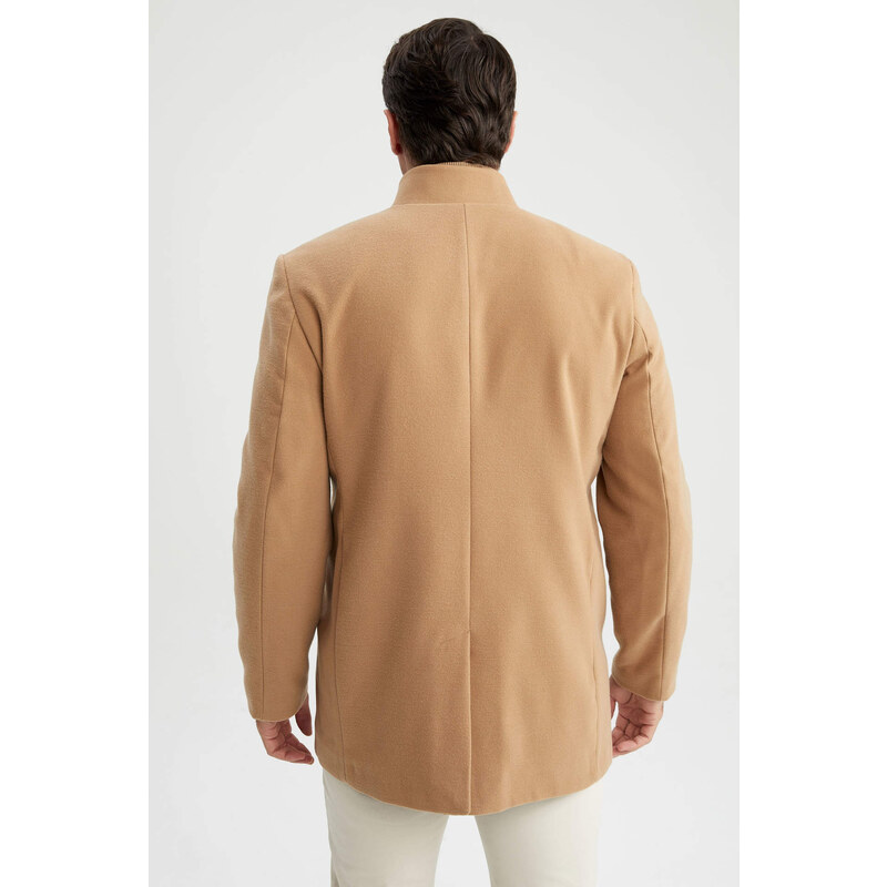 DEFACTO Slim Fit Stamp Coat