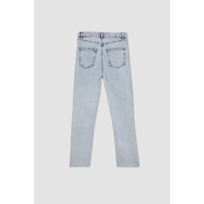 DEFACTO Cropped Hem Jean Ankle Length Trousers