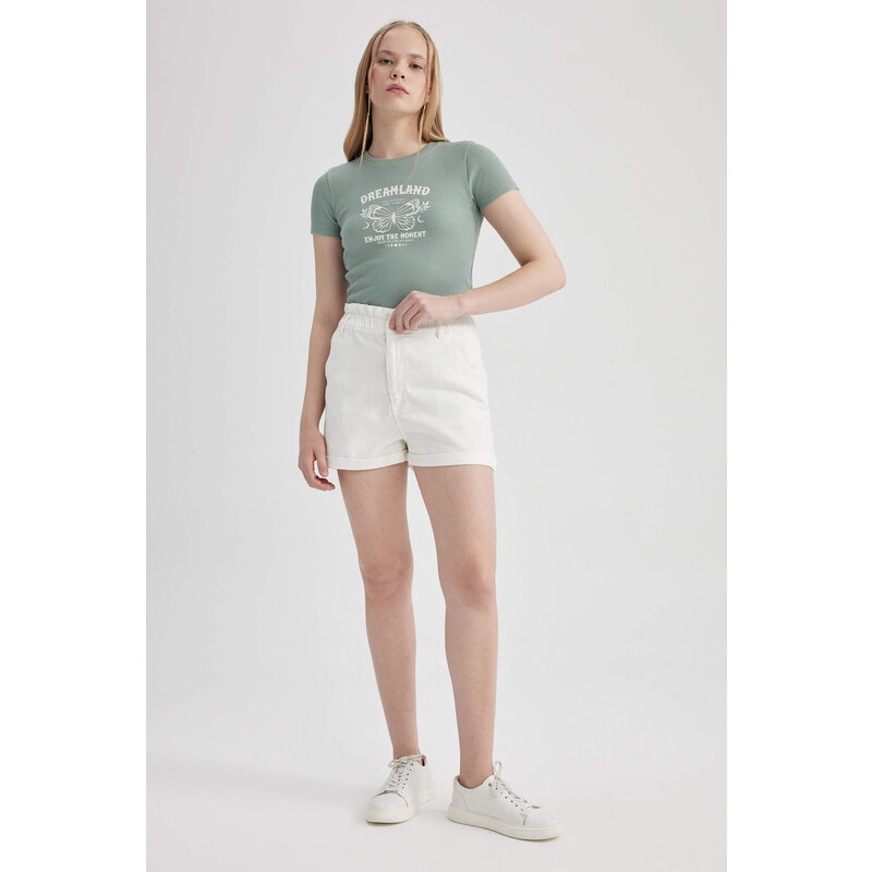 DEFACTO Paperbag Fit Jean High waist Short