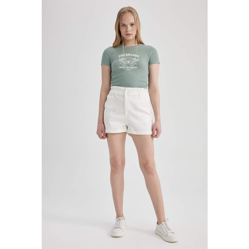 DEFACTO Paperbag Fit Jean High waist Short