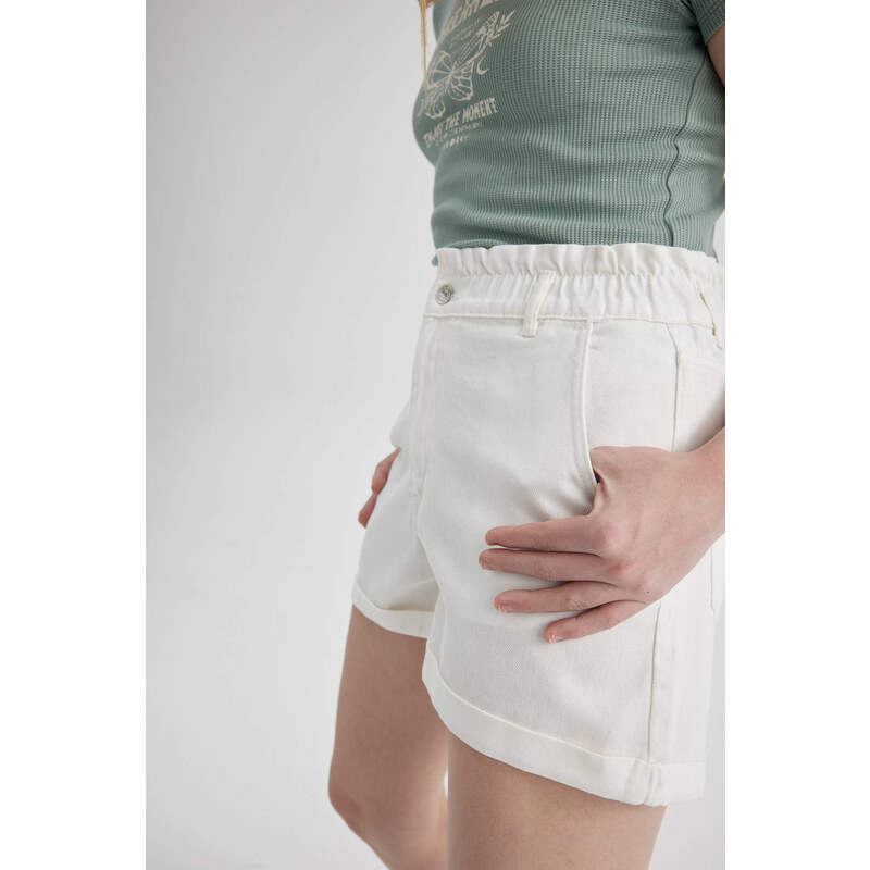 DEFACTO Paperbag Fit Jean High waist Short