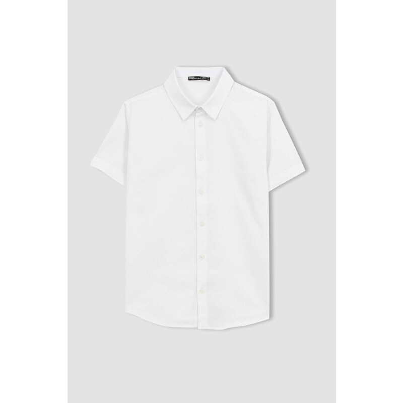 DEFACTO Boy Regular Fit Polo Neck Cotton Short Sleeve Shirt