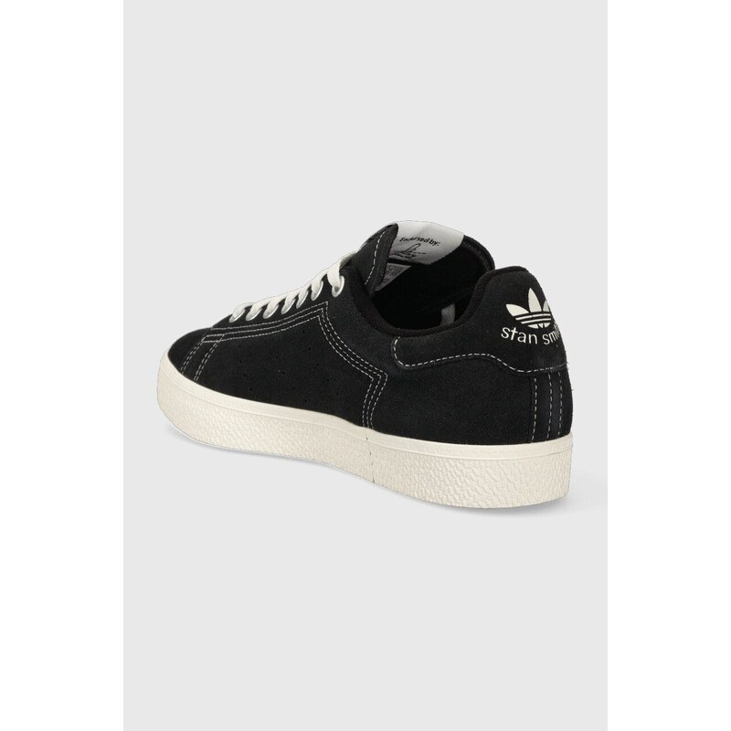 Semišové sneakers boty adidas Originals Stan Smith CS černá barva