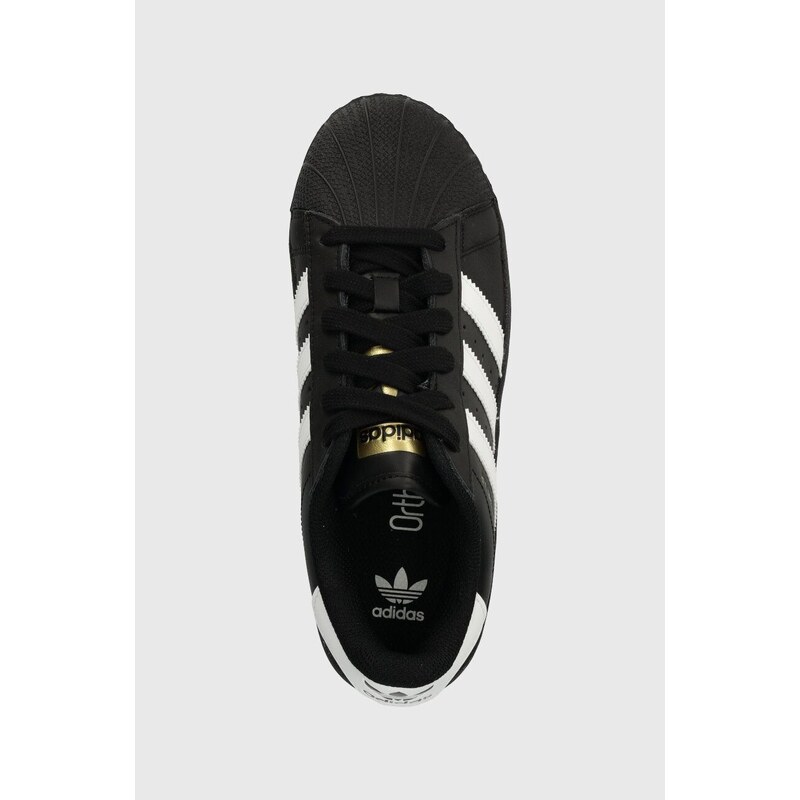Kožené sneakers boty adidas Originals Superstar XLG J černá barva, IG0278 -  GLAMI.cz