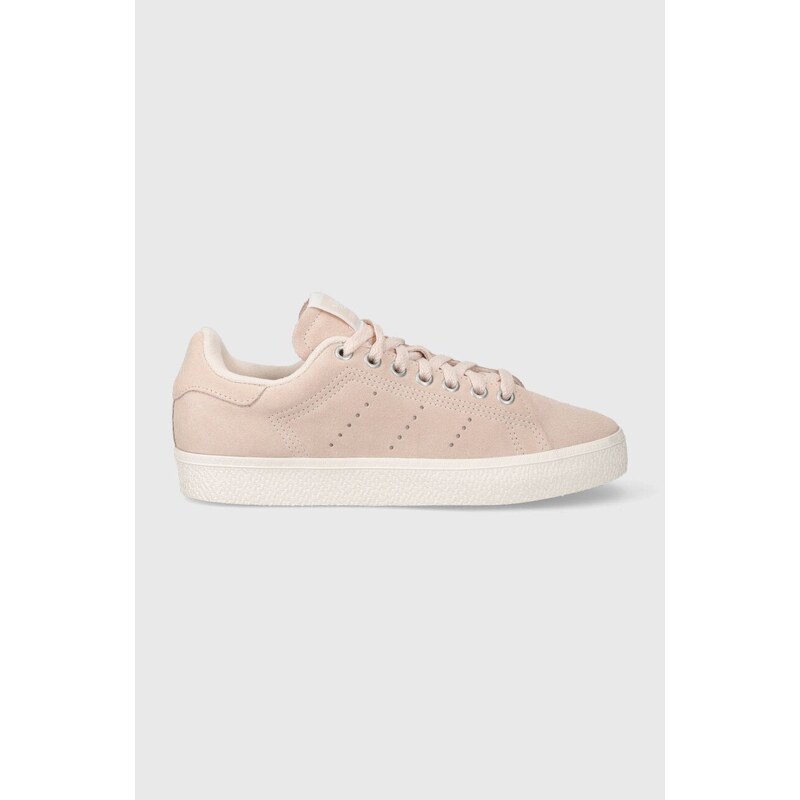 Semišové sneakers boty adidas Originals Stan Smith CS J oranžová barva, ID7200