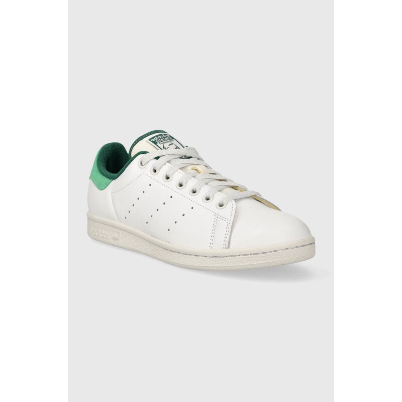 Kožené sneakers boty adidas Originals Stan Smith bílá barva