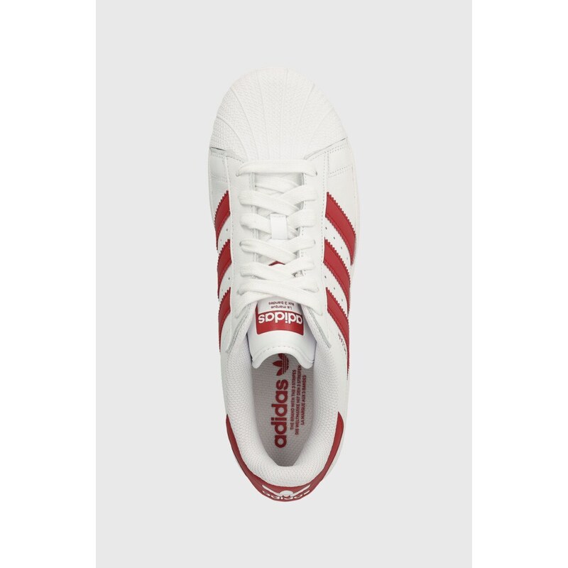 Kožené sneakers boty adidas Originals Superstar XLG bílá barva, IF8067