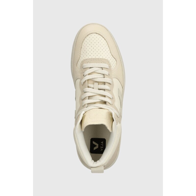 Kožené sneakers boty Veja V-15 béžová barva, VQ0503451