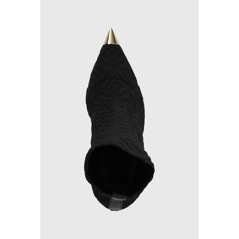 Nízké kozačky Elisabetta Franchi dámské, černá barva, na podpatku, SA34L36E2
