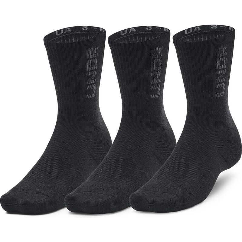Under Armour UA 3-Maker 3pk Mid-Crew Black 89970366