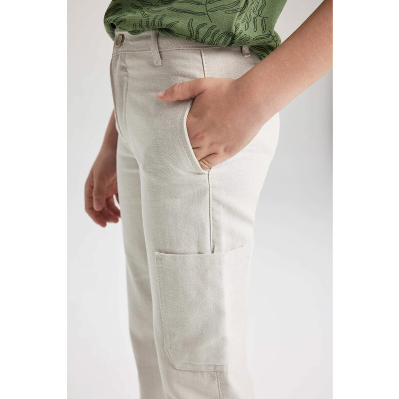 DEFACTO Regular Fit Linen Look Pants