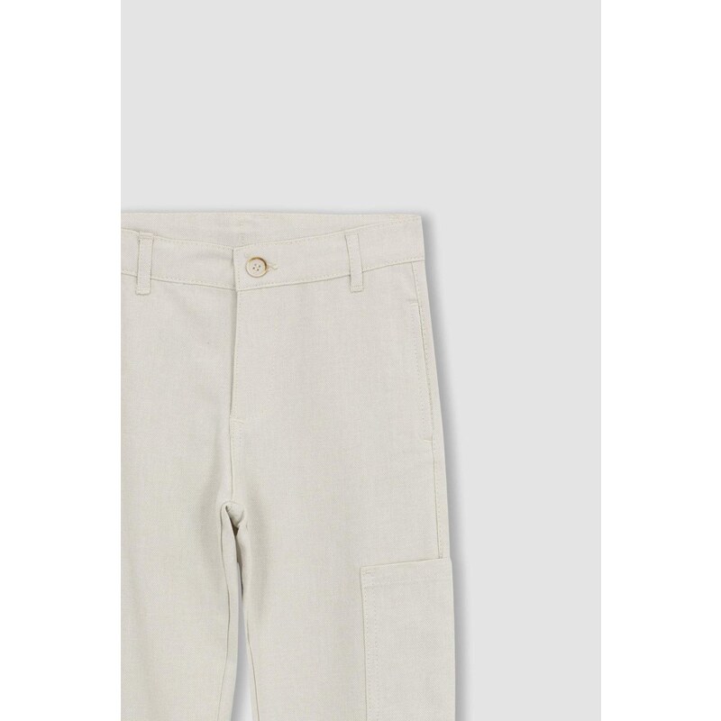 DEFACTO Regular Fit Linen Look Pants