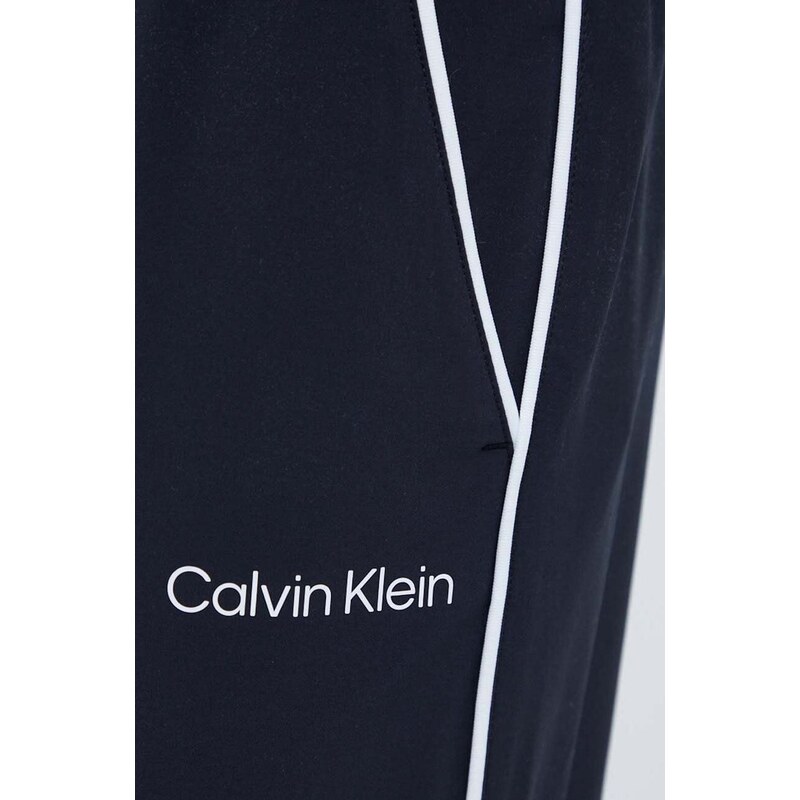 Tréninkové kalhoty Calvin Klein Performance černá barva, s aplikací