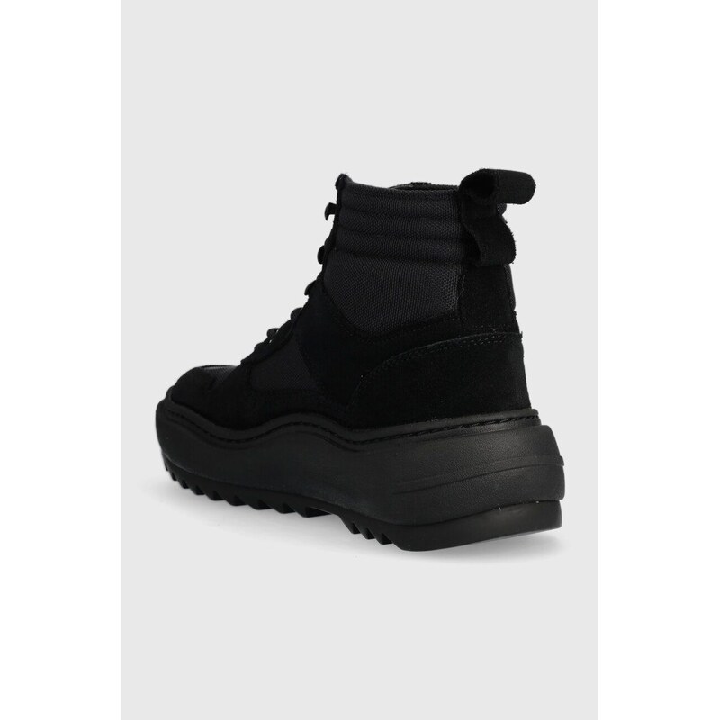 Sneakers boty Tommy Jeans TJM MIX MATERIAL BOOT černá barva, EM0EM01245