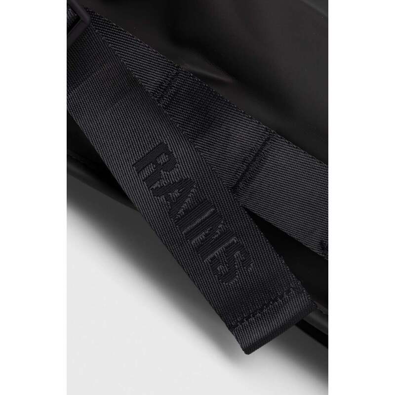Batoh Rains 14320 Backpacks černá barva, velký, hladký
