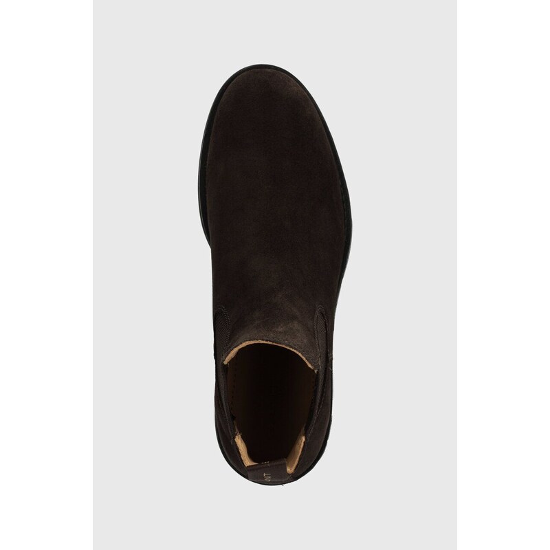 Semišové kotníkové boty Gant Prepdale pánské, hnědá barva, 27643419.G46