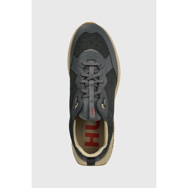 Sneakers boty HUGO Kane šedá barva, 50504340