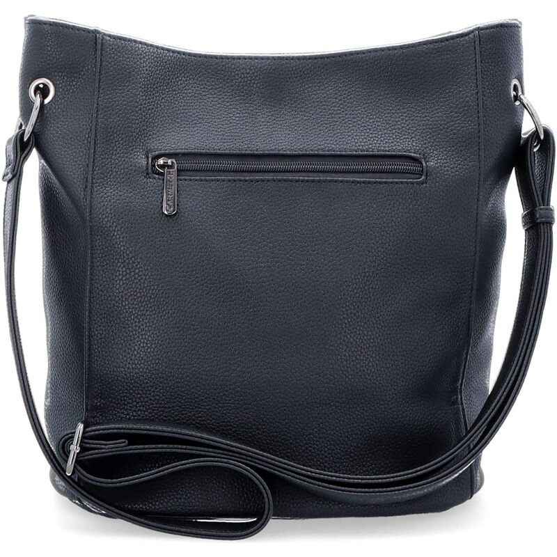 Kabelka ze syntetické kůže crossbody Carmelo černá 4278 C