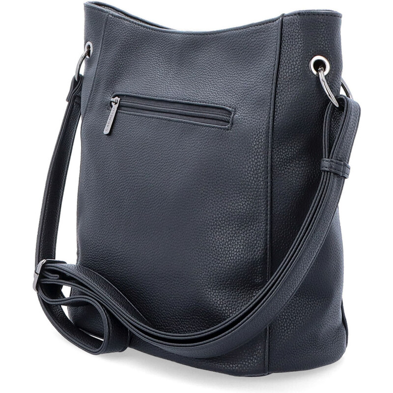 Kabelka ze syntetické kůže crossbody Carmelo černá 4278 C