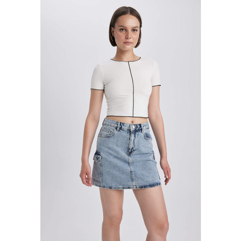 DEFACTO Cargo Fit Mini Skirt