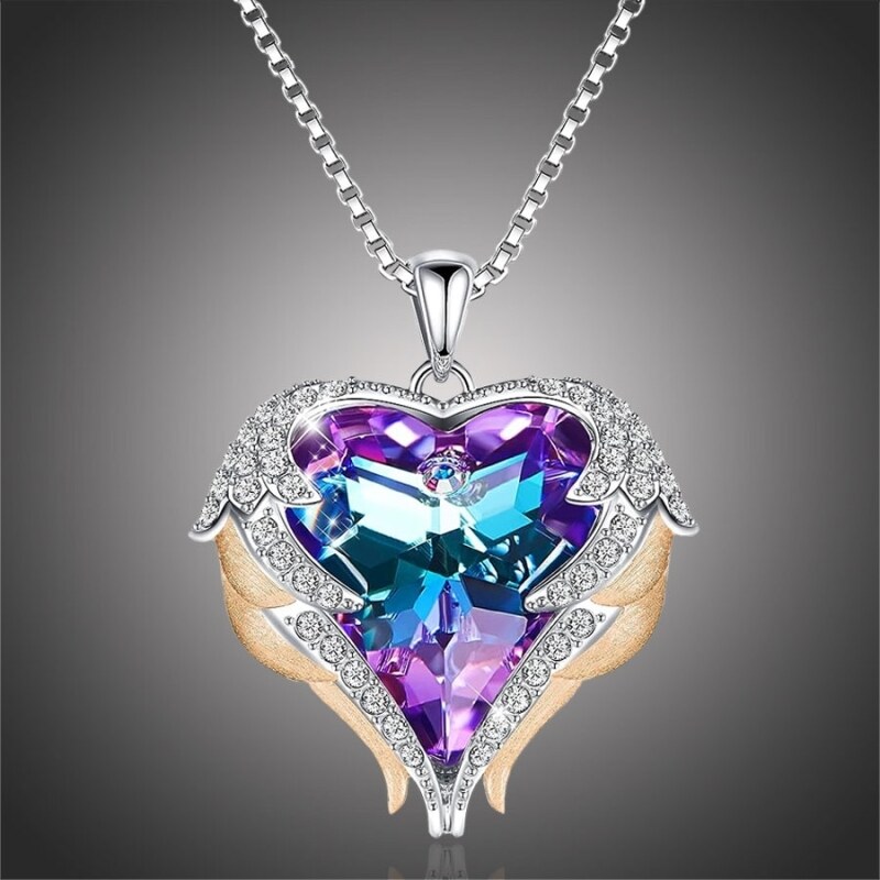 Éternelle Náhrdelník Swarovski Elements Angel Wings Gold - andělská 84922470