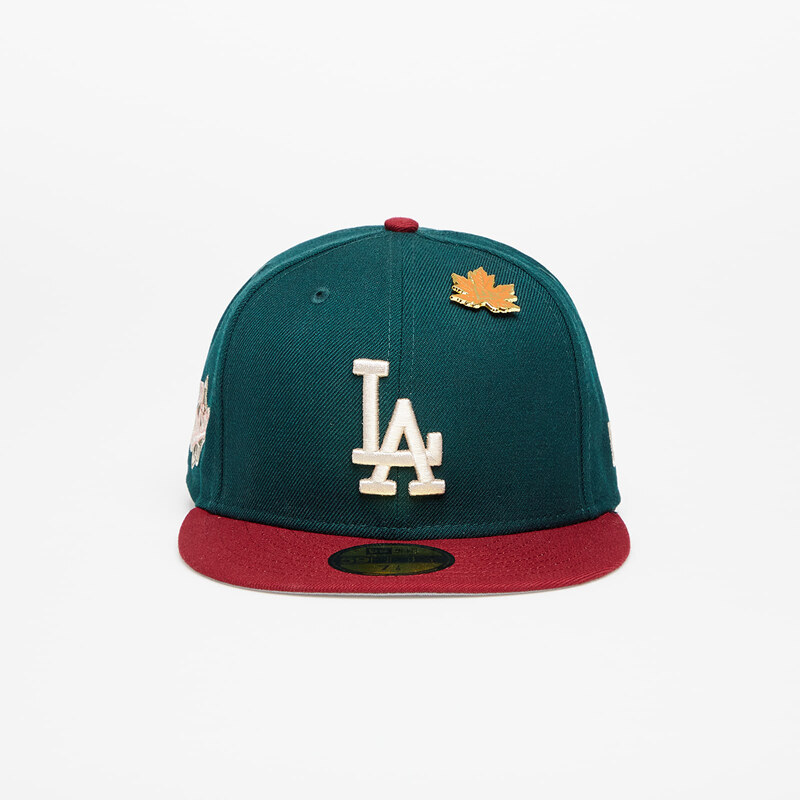 Kšiltovka New Era Los Angeles Dodgers Ws Contrast 59Fifty Fitted Cap New Olive/ Optic White