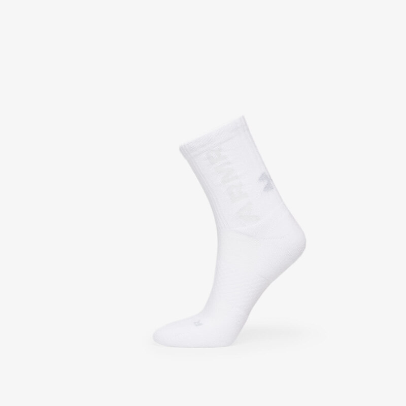 Pánské ponožky Under Armour 3-Maker Cushioned Mid-Crew 3-Pack Socks White